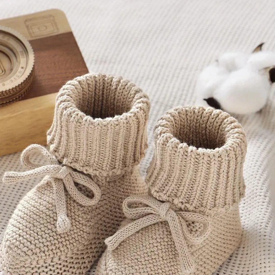 Chausson pour bébé en tricot – Confort ultra doux et chaleur naturelle pour les premiers pas – Image 6