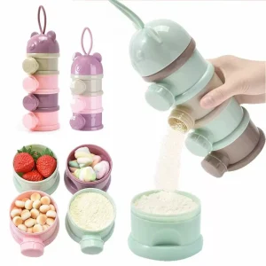 Boite doseuse lait – Pratique et hermétique pour doser le lait bébé facilement en déplacement