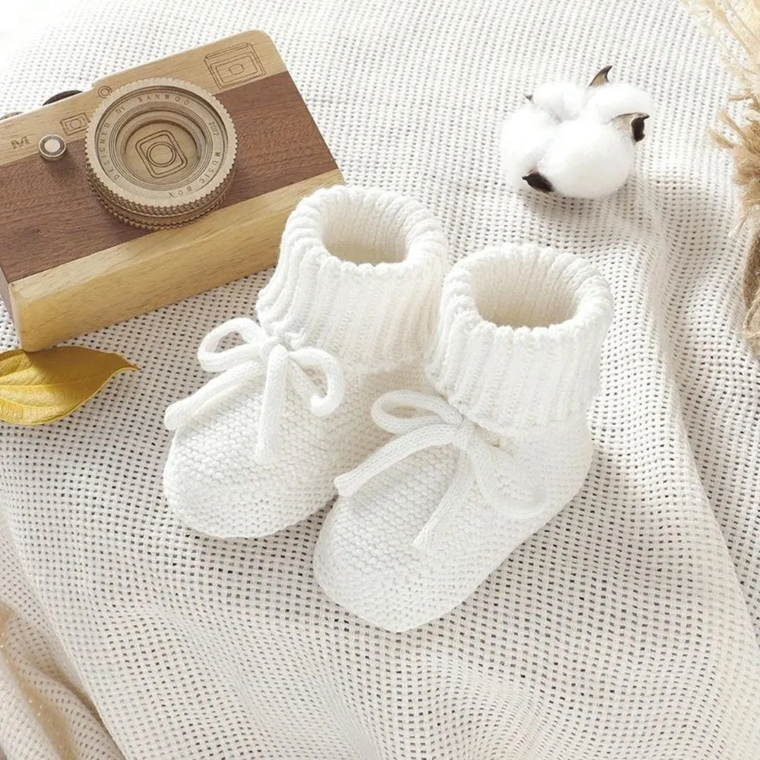 Chausson pour bébé en tricot – Confort ultra doux et chaleur naturelle pour les premiers pas – Image 5