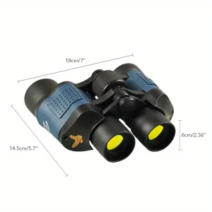 Jumelles 8×35 HD à prisme – optique claire avec revêtement antireflet rouge