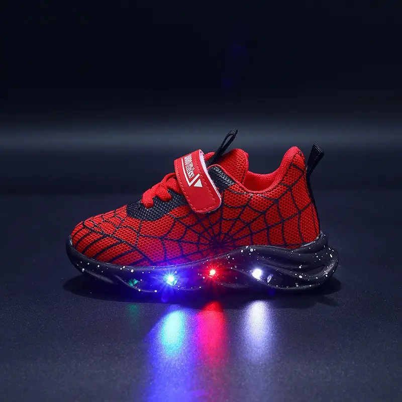 Baskets LED enfant respirantes – chaussures lumineuses sport garçons mesh – Image 2