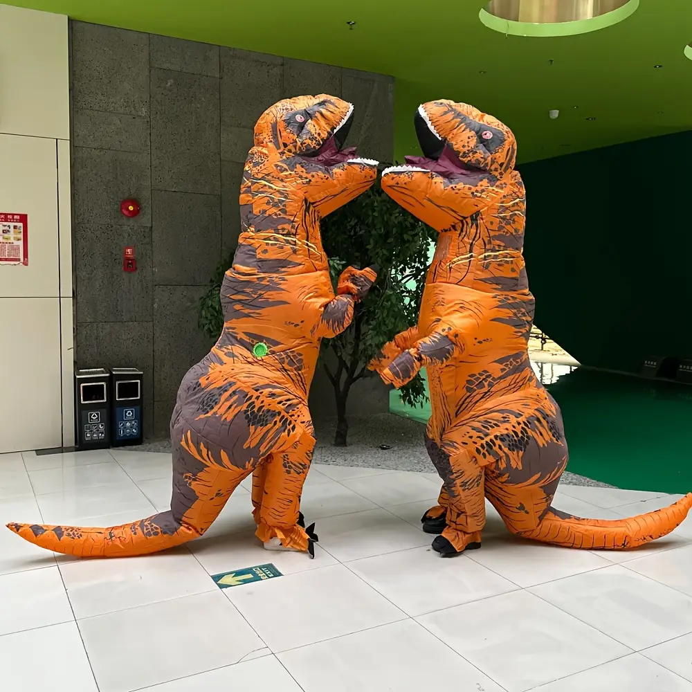 Costume dinosaure gonflable T-Rex adulte – déguisement réaliste et fun – Image 3