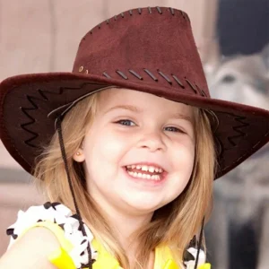 chapeau de cowboy enfant – Accessoire déguisement western amusant pour garçon et fille – Idéal fêtes et anniversaires