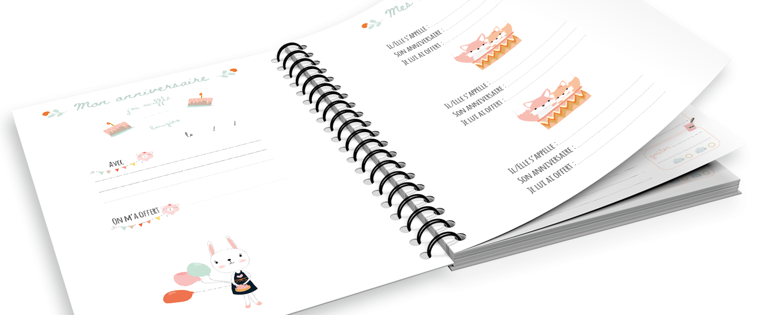 Carnet de Liaison Nounou Doodle Cerise – Suivi Complet sur 1 An – Image 8