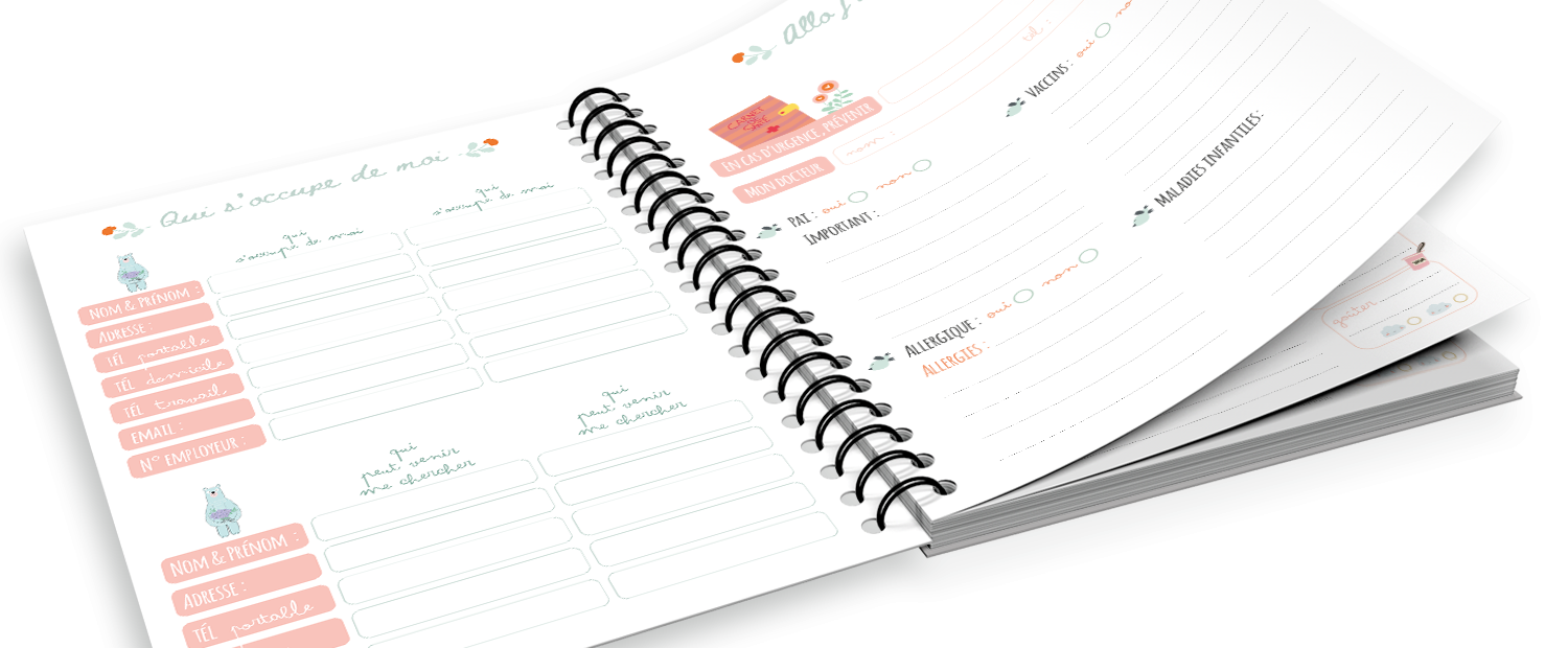Carnet de Liaison Nounou Doodle Oscar – Suivi Complet sur 1 An – Image 5