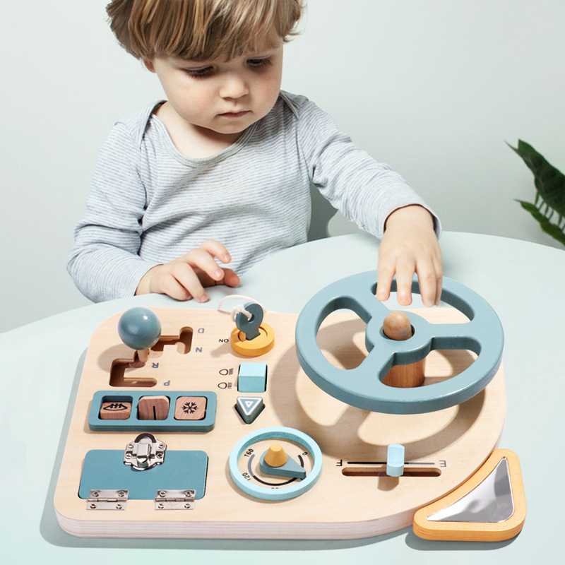 Volant Voiture Enfant – Tableau d’Activités Montessori 1-4 ans – Image 4