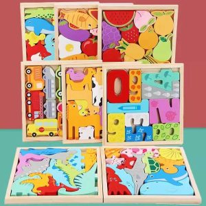 Jouet éducatif Montessori en bois – éveil et motricité pour enfants