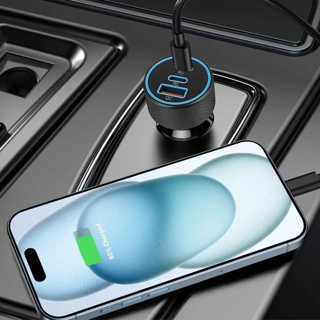 Adaptateur usb voiture pour chargement rapide – Rechargez vos appareils 4x plus vite en déplacement – Image 7