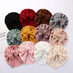 Bonnet naissance fille – Coton doux et chaud pour nouveau-né – Idéal maternité et cadeau de naissance