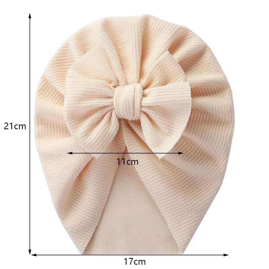 Bonnet naissance fille – Coton doux et chaud pour nouveau-né – Idéal maternité et cadeau de naissance – Image 3