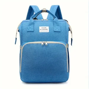 Sac à dos à langer multifonction imperméable – grandes poches et crochet poussette