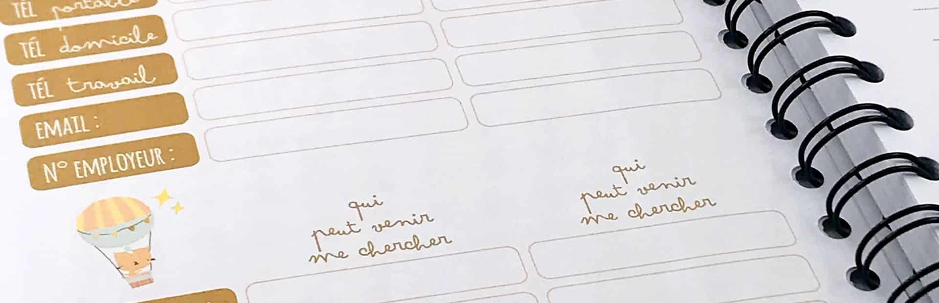 Cahier de Liaison Nounou Eléphant Pois – Suivi Complet sur 1 An – Image 9