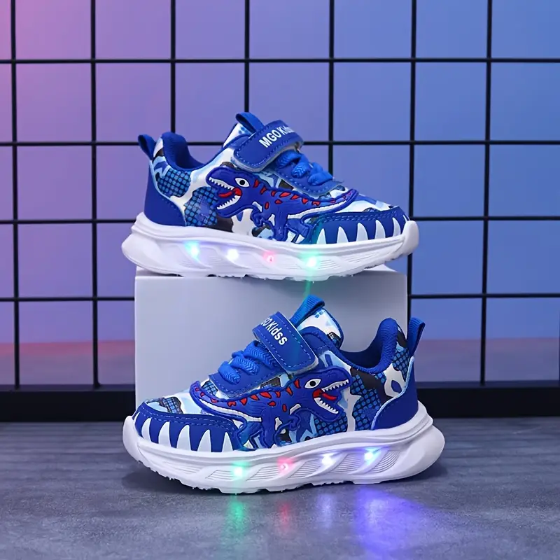 Baskets enfants dinosaure avec lumières LED – chaussures sport fun et lumineuses – Image 7