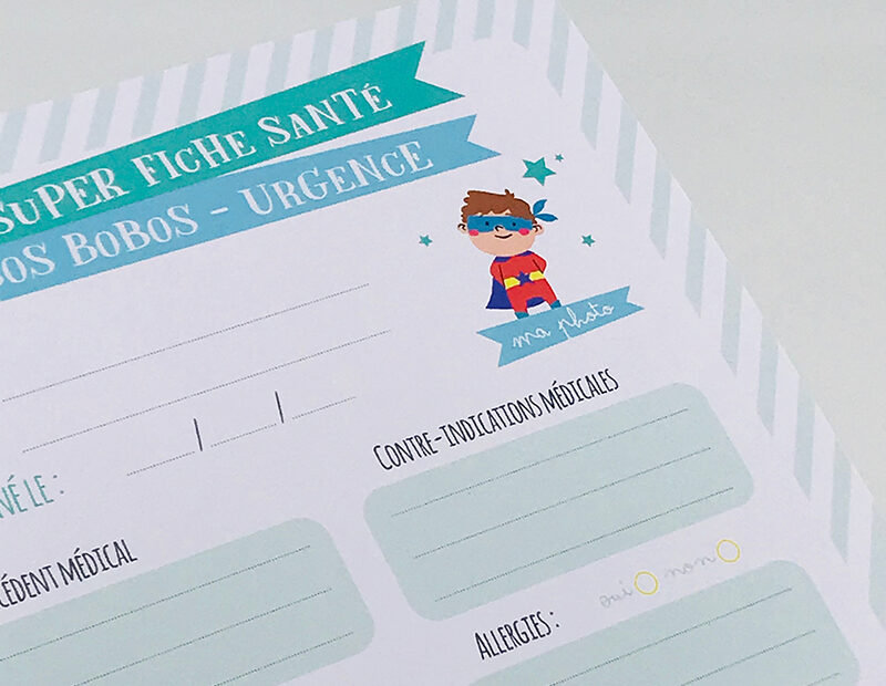 Fiche médicale d’urgence fille ou garçon – Image 8