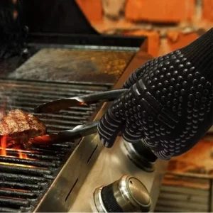 Gants de cuisson barbecue haute température – Protection jusqu’à 800°C pour cuisson sécurisée et sans brûlure