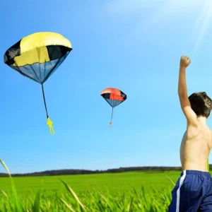 Mini parachute pour enfant – Jeu de plein air amusant pour développer coordination et esprit d’équipe