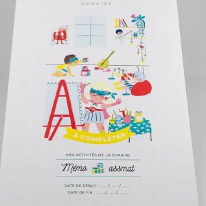 Planning d’activités nounou