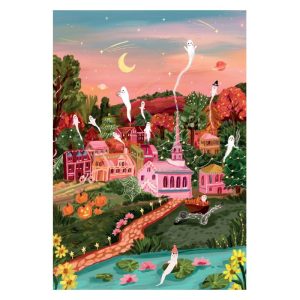 Puzzle 1000 pièces Halloween Town, Pieces & Peace