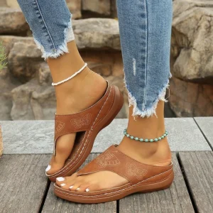Tongs orthopédiques femme confort été – soulage les douleurs plantaires et procure un maintien idéal tout l’été