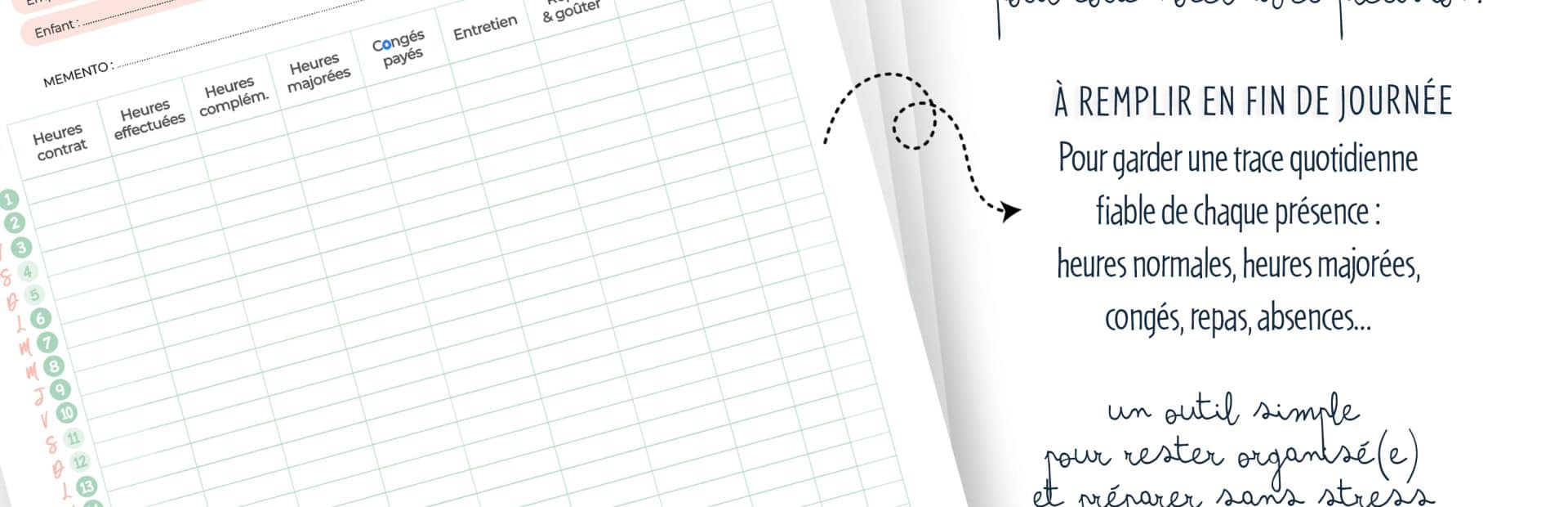 Télécharger pack fiche de présence + coupon Pajemploi 2025 – PDF imprimable – Image 3